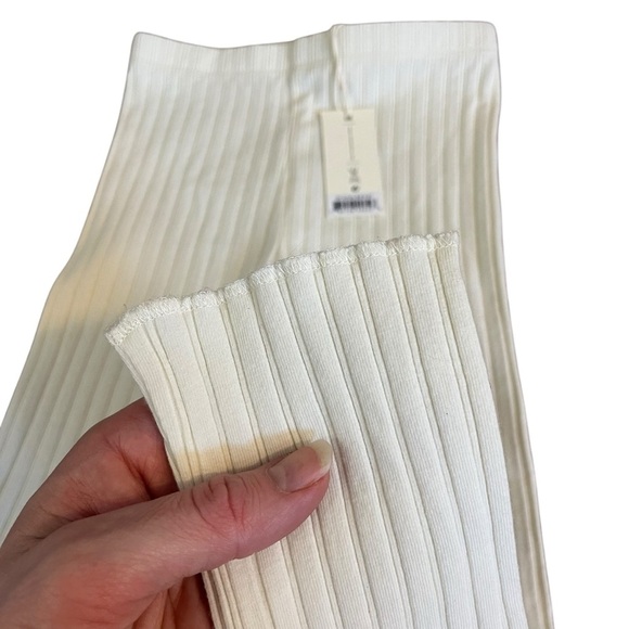NWT Rylee+Cru ivory white rib-knit leggings size 8-9 ribbed knit cozy girls - Picture 5 of 9